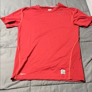 Nike Men's Short Sleeve Red Tee